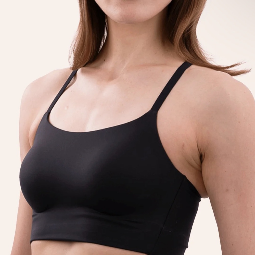 Black Racerback Full-Coverage Bra